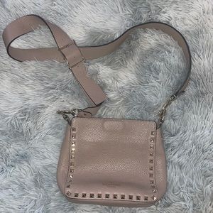 Rockstud Small Valentino Vitello Crossbody Bag,